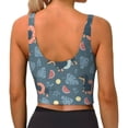 thumbnail image 4 of Picia Dachshund Dog Puppy Sports Bra for Women,Padded Strappy Sports Bras Medium Support Yoga Bra with Removable Cups,Running Yoga Bra-, 4 of 9