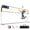 Yellow & Black, variant on Sturdum Portable Volleyball Net Set, 12 ft / 20 ft Volleyball Net with Adjustable Height for Backyard Games, Practice & Group Play