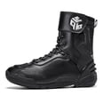 thumbnail image 1 of Botas De Moto Impermeables Para Hombres Y Mujeres Para Todas Las Estaciones Zapatos De Ciclismo,Negro,41, 1 of 19