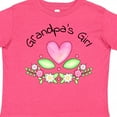 thumbnail image 4 of Inktastic Grandpa's Girl Heart Flowers Girls Toddler T-Shirt, 4 of 5
