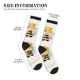 thumbnail image 2 of Crew Socks for Women Men, Gnomes Honey Bee  Moisture Running Athletic Football Striped Socks Cushion Tube Socks, 2 of 7