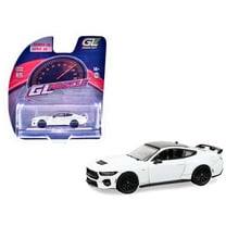 2024 Ford Mustang Oxford White with Black Top "GreenLight Muscle" Series 30 1/64 Diecast Model Car by Greenlight