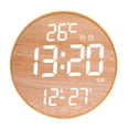 thumbnail image 4 of Elodie Digital Wall Clock Remoting Control Solid Wear Resistant Home Decor for Home Off White Light, 4 of 8