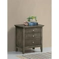 thumbnail image 2 of Maklaine Engineered Wooden 3 Drawer Nightstand in Gray Finish, 2 of 5