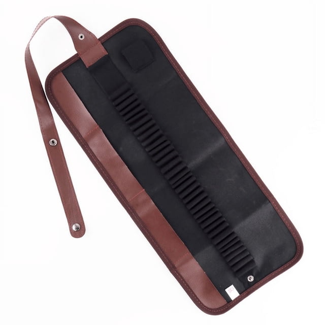Rollo de bolígrafos, estuche de lápices, bolsa de almacenamiento de bolígrafos de viaje, papelería de almacenamiento de herramientas de pintura Adepaton Mochilas, Loncheras y Lapiceras