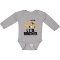 thumbnail image 3 of Inktastic Little Brother Construction Truck Boys Boys Long Sleeve Baby Bodysuit, 3 of 5