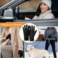 thumbnail image 3 of Winter Warm Gloves,Winter Gloves for Women,Warm Touchscreen Gloves,Touchscreen Texting Winter Gloves Women, Fleece Lined Warm Winter Glove for Cold Weather Outdoor Activities(Black), 3 of 8
