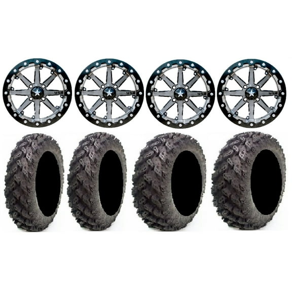MSA Lok 14" ATV Wheels 27" Reptile Tires Sportsman RZR Ranger