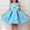 Light Blue, variant on Hot Pink Kids Girl Dress with 3D Flowers, Sleeveless Floral Party Playdate Dress for Little Girls, Twirl-Worthy Easy Pullon Holiday Outfit,Size 9-12 M