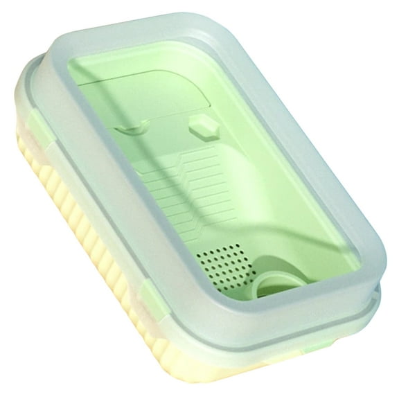 unbranded Small Turtle Tank Turtle with Turtle Plastic Box Turtle Terrarium 38.5x25cm