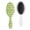 White-129, variant on Bright Colorful Hair Brush, Floral Print Detangling Brush with Vintage Wildflower and Butterfly Design