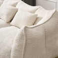 thumbnail image 5 of Giant Bean Bag Sofa for Two Adults, High Resilience Foam Recliner Loveseat, Easy Move & Clean Bean Bag Couch for Living Room, Bedroom, Apartment, Beige, 5 of 8