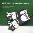thumbnail image 3 of Toystoory Cubiertas de cabeza de palo de Golf No. 1 / 3 / 5 / UT Patrón de vaca lindo de dibujos animados PU Cubierta protectora impermeable a Golf, 3 of 6
