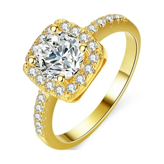 Moissanite Rings for Women 1ct D Color VVS1 Clarity Diamond Engagement Rings 14K Plated 925 Sterling Silver Moissanite Wedding Bands with Certificate