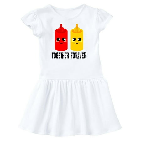 

Inktastic Ketchup and Mustard Gift Gift Toddler Girl Dress