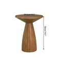 thumbnail image 3 of Oubayajia Round Side Table, Small Couch End Table Drink Table, Metal, Brown, 3 of 8