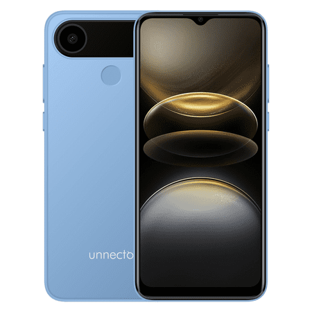 Unnecto Eco One (Unlocked) 128GB GSM Android Smartphone with Case, US Warranty - Baby Blue