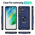 thumbnail image 5 of Asuwish Compatible with Samsung Galaxy S23 FE 5G Phone Case Tempered Glass Screen Protector Slim Magnetic Ring Holder Stand Hybrid Protective Cell Cover for S 23 EF S23FE 23S Women Men Blue, 5 of 9