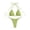 a-147Light Green73, variant on VNKIDY Womens Solid Color Ribbed Triangle Halter Bikini Top With Tie Closure High Cut String Brief Bottom Two Piece Swimwear Set For Beach Days Summer Vacations Trendy Swimwear
