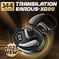 thumbnail image 2 of AI Language Translator Earbuds, OWS Wireless 5.2 Open-Ear Buds with Real-Time 144-Language Translation for Travel, Business & Learning, 3-in-1 Bluetooth Headphones, Audifonos, Noise Cancelling, 2 of 20