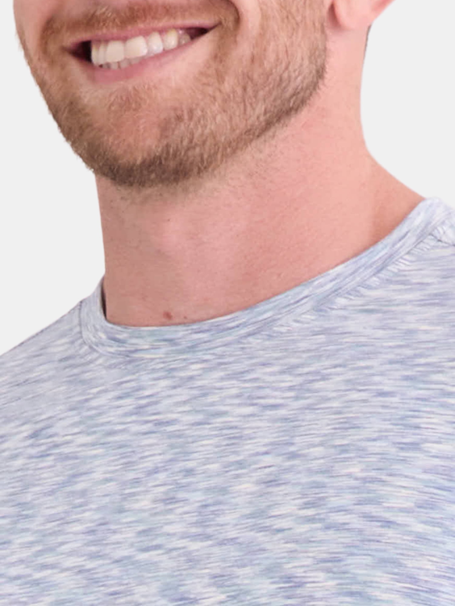 Athletic Works Men's and Big Men's Space Dye Tee with Short Sleeves, Sizes S-3XL