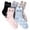 Multicolor-03, variant on Xfvqtps 5 Pairs Cute Socks for Womens Girls Funny Cat Paw Print Middle Tube Non Shedding Comfortable Breathable Elastic Soft Cozy Premium Spring Summer Cotton Funny Socks Multicolor-01
