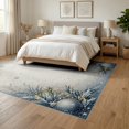 thumbnail image 3 of ODIKA Fuzzy Abstract Fluffy Swirl Festive Starburst Alfombra Para Sala for Queen Size Bedroom, Under Bed, Master Suite, Foldable Easy Care, 3 of 7