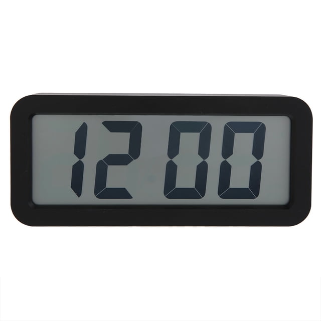 Exquise Électronique Numérique LCD Table Réveil Pendule (Noir)