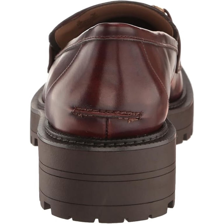 Sam Edelman Brandy Leather Women’s Loafers Sz 6.5 M New Sam Edelman Laurs Spiced Brandy Rounded Toe Slip On Chunky  main image 4