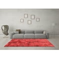 thumbnail image 3 of Ahgly Company Indoor Rectangle Abstract Red Contemporary Area Rugs, 7' x 10', 3 of 4