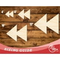 thumbnail image 3 of Unfinished Wood Rewind Shape | DIY Craft Cutout 16" / 3/4", 3 of 3