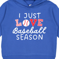 thumbnail image 3 of Inktastic I Just Love Baseball Season Toddler Hoodie, 3 of 4