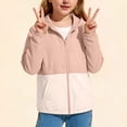 thumbnail image 4 of Posijego Boys Girls Sun Protection Jacket UPF 50+ Long Sleeve Zip up Hooded Outdoor Hiking Fishing Shirts with Pockets, 4 of 7