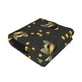 thumbnail image 2 of KLL Bumblebee Print Fleece Throw Blanket, Horizontal Fleece Bedding Cute Soft Blankets Comfy Fleece Flannel Plush Home Decor for Couch & Bed -40"x30", 2 of 9