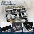 thumbnail image 3 of Sea Team Clear Makeup Organizer with Drawers, Acrylic Plastic Cosmetic Display Case, Jewelry Storage Box, Holder for Dresser, Bathroom, Vanity, Countertop (3 Middle Drawers), 3 of 6