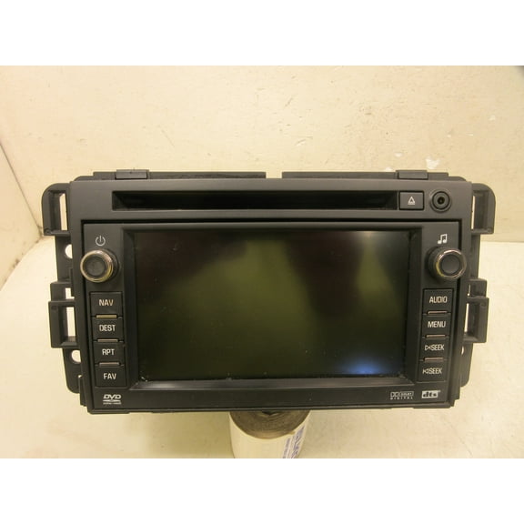 Pre-Owned 07 08 GMC Yukon AM FM CD DVD Navigation Radio Player Display Screen OEM LKQ - Verify Specific Vehicle Fitment In Description - (Good)