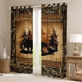 thumbnail image 2 of Erosebridal Bear Animal Blackout Curtains Set of 2 (52x84 Each) for Men, Western Rustic Window Curtains, 2 of 6