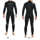 thumbnail image 3 of Eigraketly Trajes de buceo, traje de neopreno cálido, traje de baño térmico ajustado para Surf, elástico, cómodo, duradero, accesorio Deportes acuáticos Hombres Negro METRO, 3 of 6