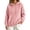 Pink, variant on Smsaxvxz Womens Fleece Pullover Oversized Sweater Fluffy Warm Hoodies Sweatshirt Casual Winter Tops Navy 2XL