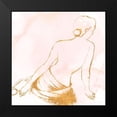 thumbnail image 2 of Loreth, Lanie 20x20 Black Modern Framed Museum Art Print Titled - Seated Woman Rose Gold, 2 of 5