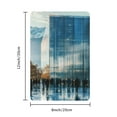 thumbnail image 2 of Modern Minimalist Iron Wall Art, Square Horizontal Decorative Painting with Tourists Appreciating Glass Facade, Ideal for Wedding, New Year, Valentine'S Day, Bridal Shower, 2 of 8