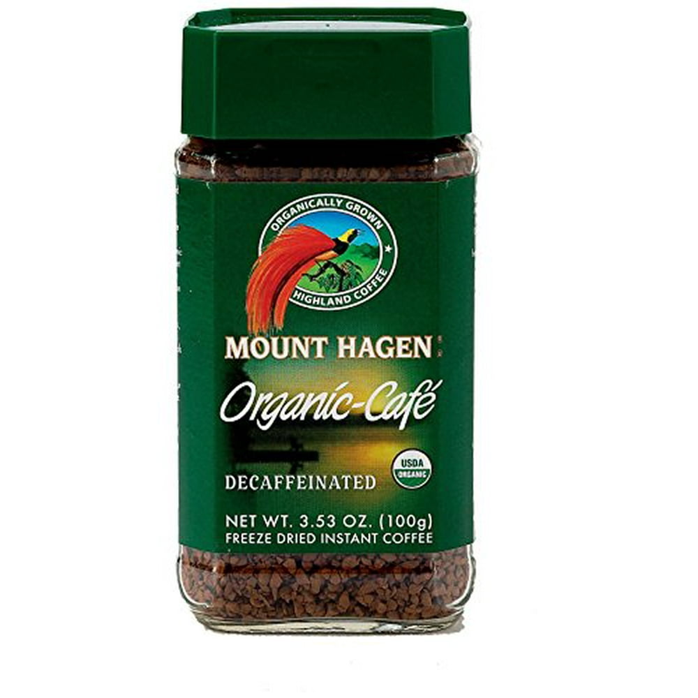 Mount Hagen Organic Freeze Dried Instant Decaf Coffee, 3.53 oz