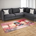 thumbnail image 3 of Happy Valentine’s Day Adorable Newfoundland Puppy Holding Heart Balloon Indoor Rug Newfie Dog Lover Gifts Carpet Living Bed Room Sofa Home Decor - 00030, 3 of 5
