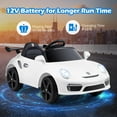 thumbnail image 3 of Licensed Porsche 12V Pink Ride on Car by OLAKIDS, Electric Vehicle Battery Powered with Remote Control, Headlight, Bluetooth, Power Display, 4 Wheeler Toys for Kids Girls Boys, 3 of 8