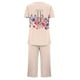 thumbnail image 4 of Sexy Pijama Conjunto para las Mujeres, Cuello Redondo Blusa de Manga Corta Y Pantalones, Traje de Moda Casual, 4 of 9