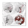 thumbnail image 1 of Japanese Bandana, Floral Art on Umbrella, Unisex Head and Neck Tie, by Ambesonne, 1 of 2