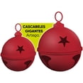 thumbnail image 1 of Cascabeles navideños GIGANTES Artego Set 2 piezas metal Pie de árbol centro de mesa decoración navidad Huge Christmas Jingle bells Berry, 1 of 7