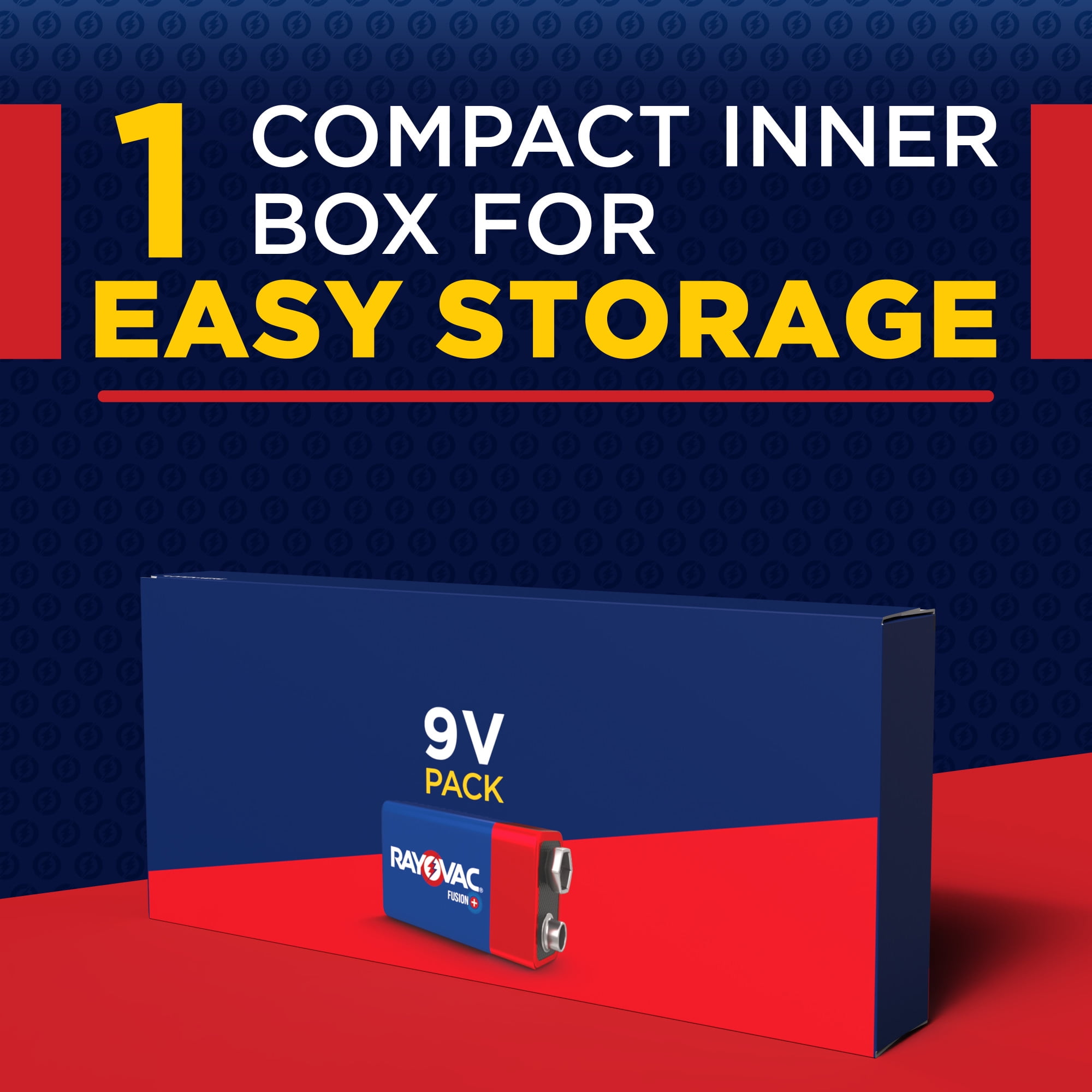 Rayovac Fusion 9V Batteries (2 Pack), Alkaline 9 Volt Batteries