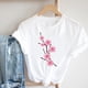 thumbnail image 1 of Camiseta con estampado Floral de flores de los 90 para mujer, ropa de calle de estilo de dibujos animados para mujer, camiseta estampada, camiseta gráfica para mujer Tan Jianjun unisex, 1 of 2