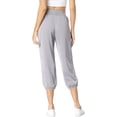 thumbnail image 5 of WQD Womens Cargo Capris Travel High Waist Drawstring Workout Pants Button Decor Summer Loose Harem Sweatpants Stylish Soft Casual Work Pants with Pockets, 5 of 6